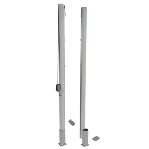 Стойки волейбольные универсальные алюминиевые 100х120 мм со стаканами SPORTWERK