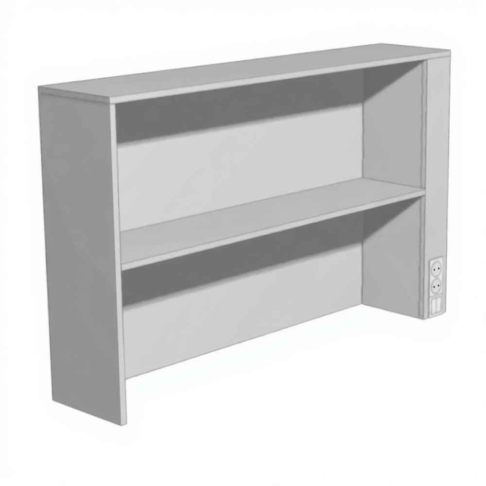 Надстройка для стола или тумбы Н-10 (ЛДСП серый)