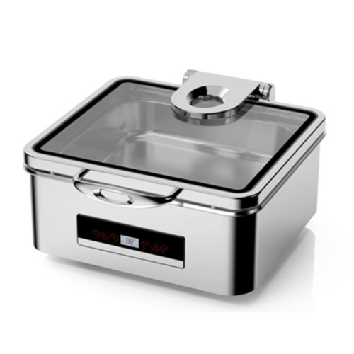 Мармит электрический 5,5 л 2/3*65 с откидной крышкой и окном сухой нагрев и дисплей [81241410]