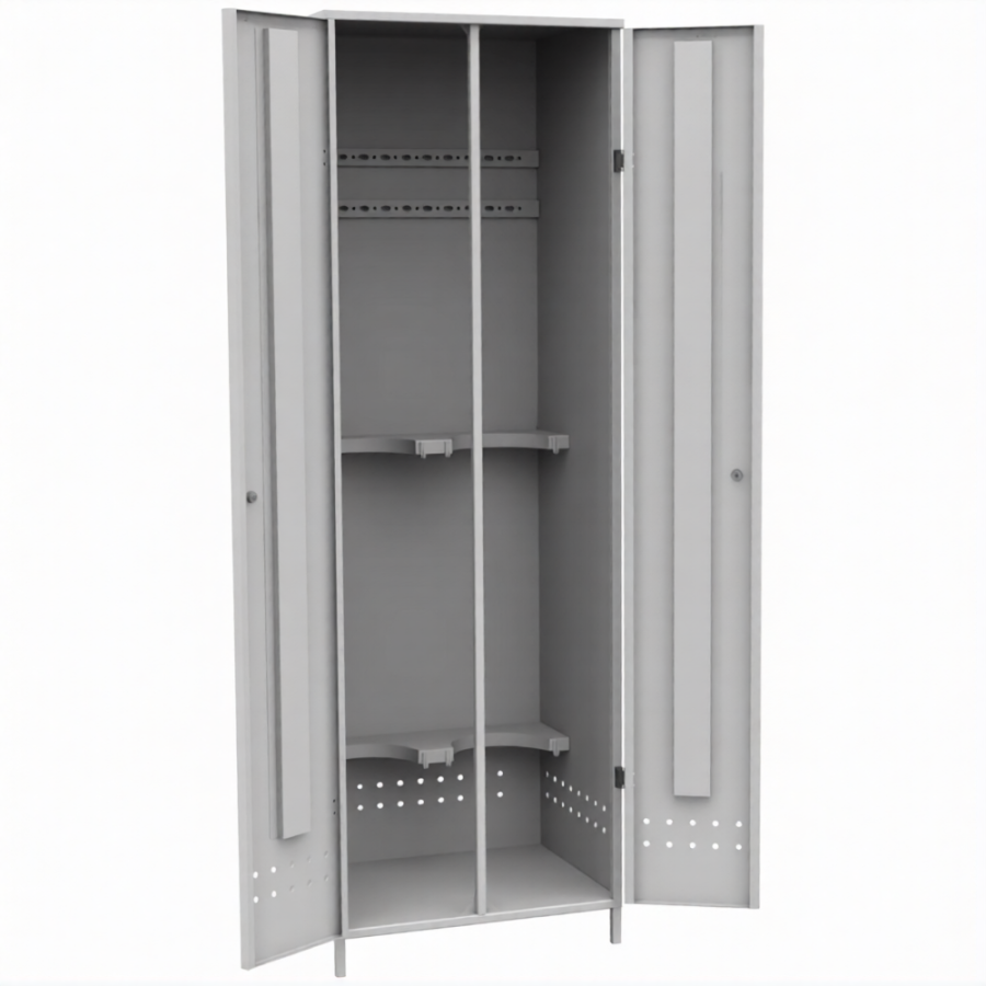 Шкаф для 2-х газовых баллонов ШГБК-021 на ножках усиленный