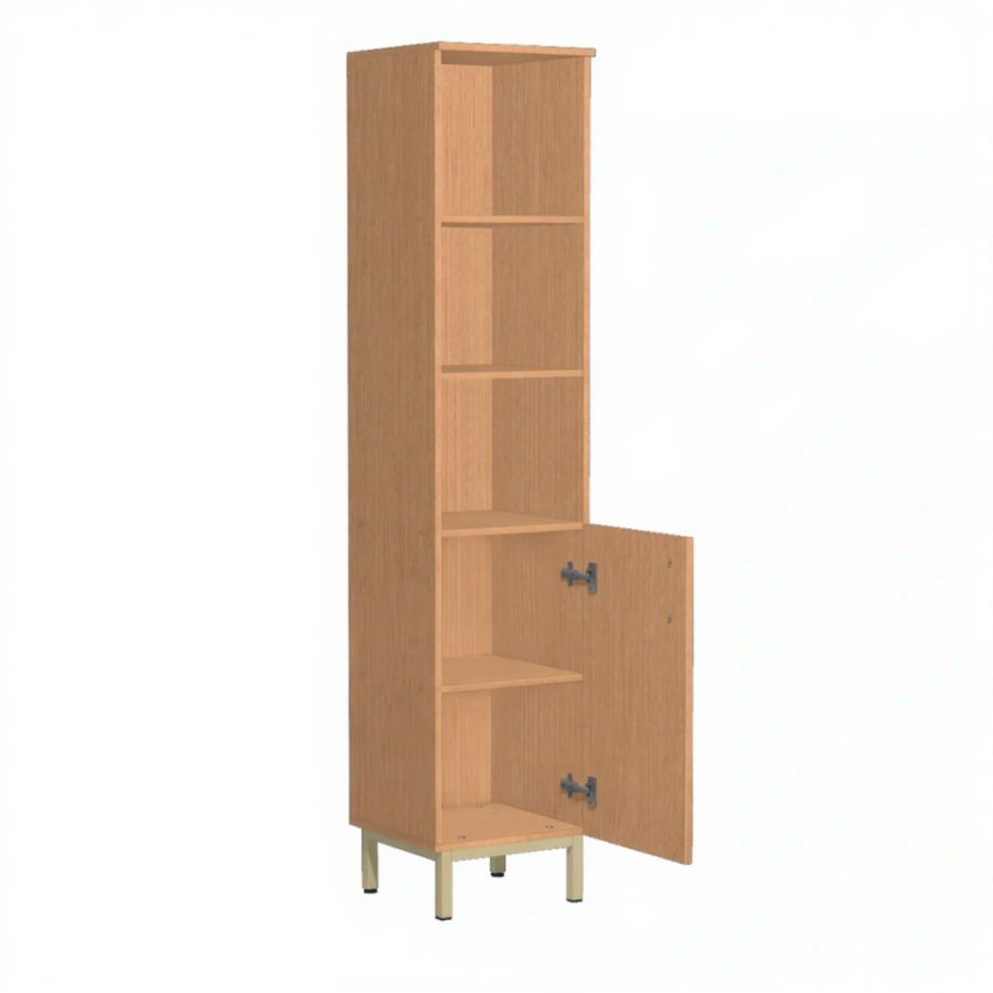 Шкаф-пенал для документов и материалов П-2.1 (ЛДСП бук, каркас бежевый)