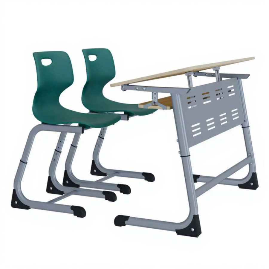 Парта 2М Smart с регулировка угла наклона/полкой (Перф. Экран)