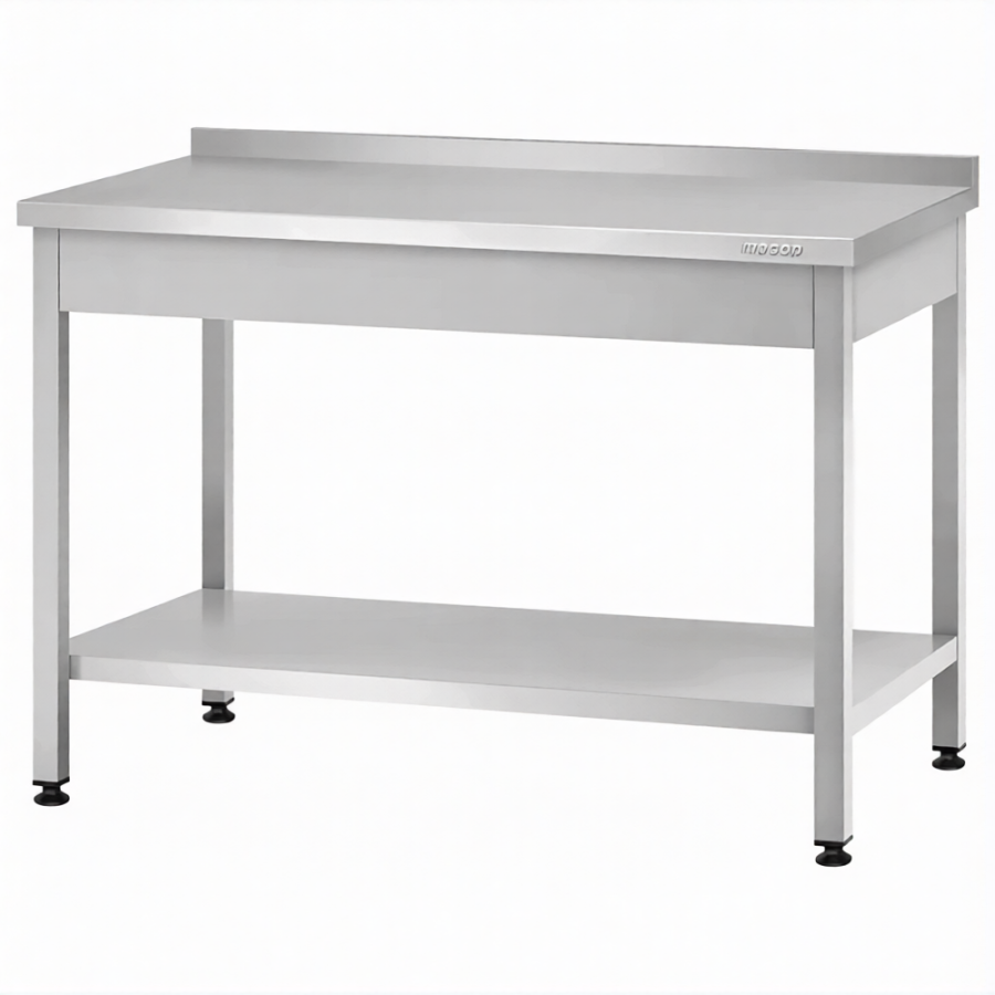 Стол производственный СПРп - 860х1800х800 «Profi Ral», борт (полка сплошная)