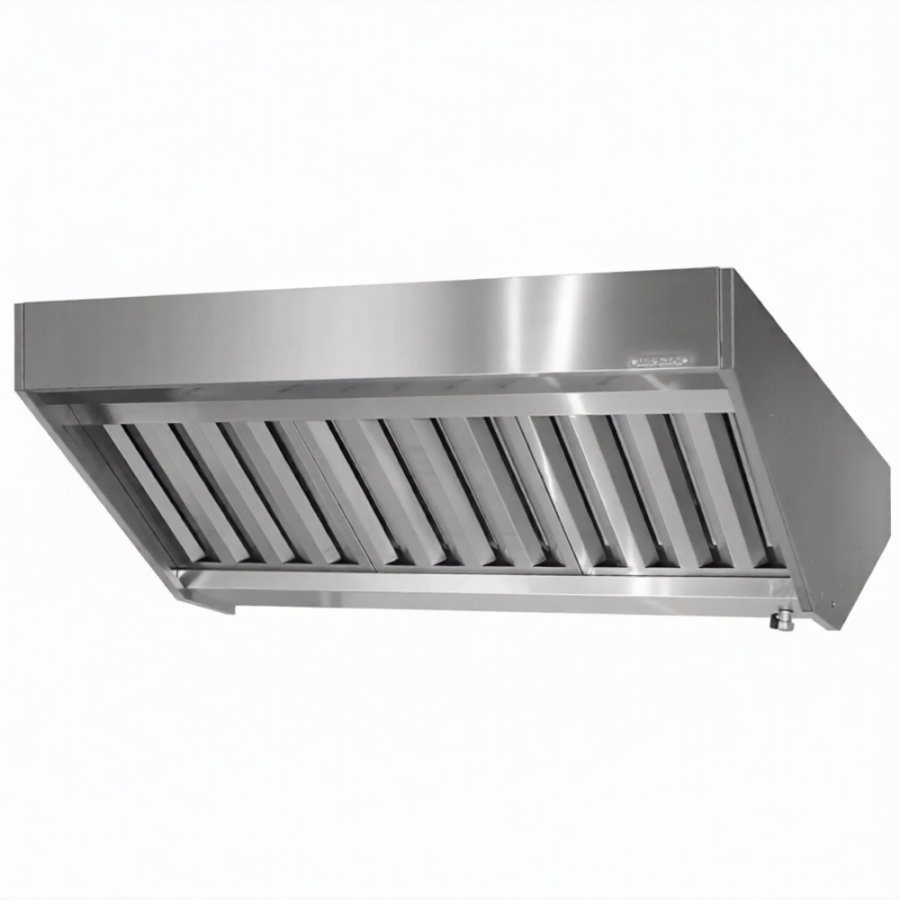 Зонт приточно-вытяжной полуоткрытый ЗППн 400х1200х2000 «Norma Inox» островной