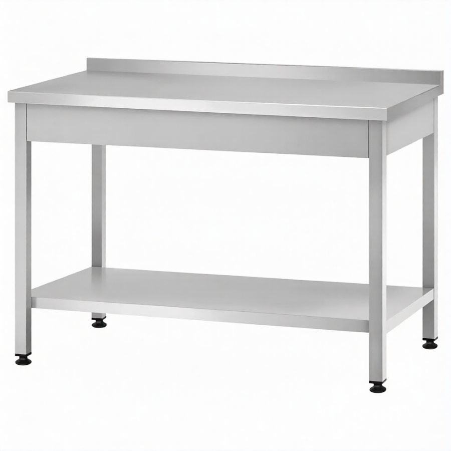 Стол производственный СПРп - 860х1800х800 «Profi Ral», борт (полка сплошная)