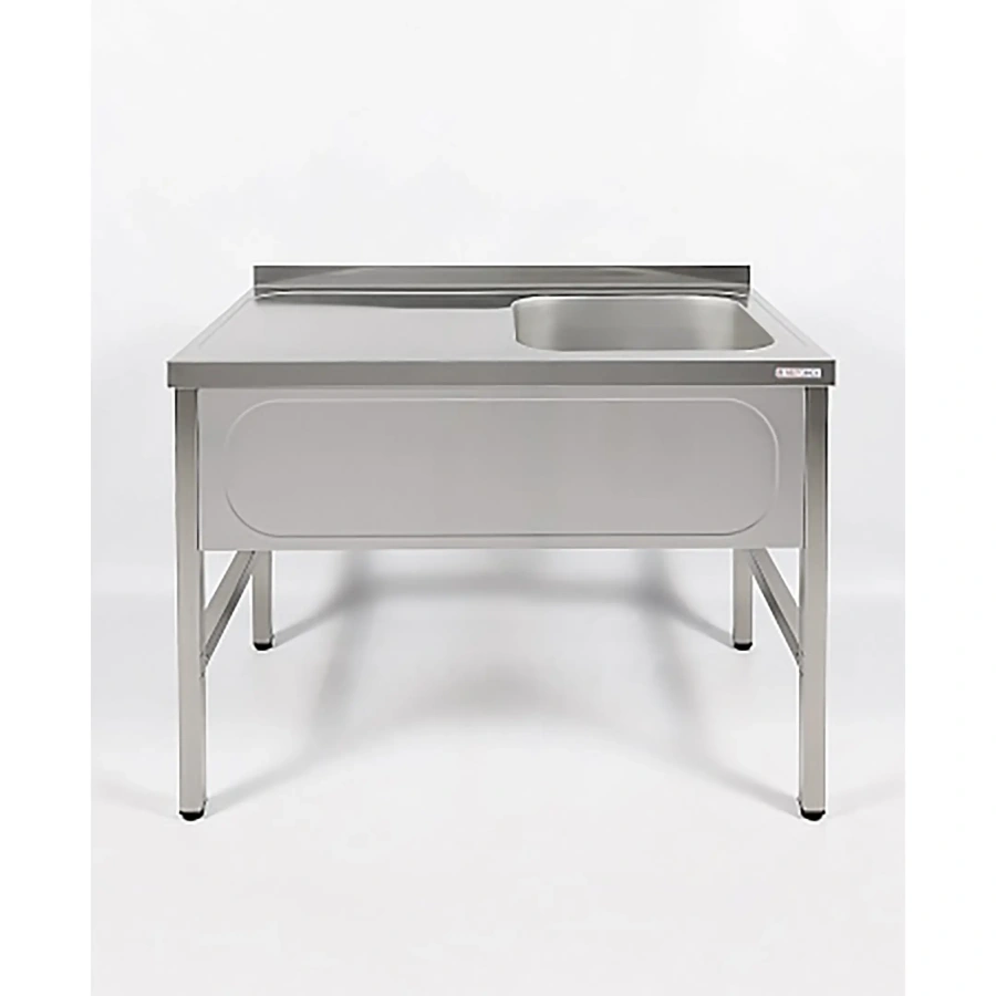 Ванна моечная цельнотянутая с рабочей поверхностью с бортом ВМЦР/1-10/6-БП