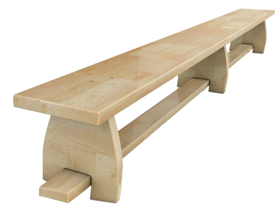 Скамейка гимнастическая "Стандарт" 4000х240х300мм ГОСТ СТП-170