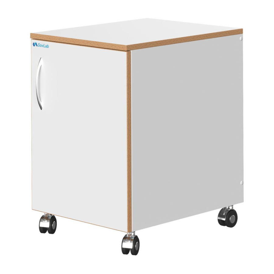 Тумба подкатная низ. СОВЛАБ 400 ТДн (правая дверь)